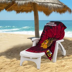 Blackhawks OFFICIAL NHL "Psychedelic" Beach Towel; 30" x 60"