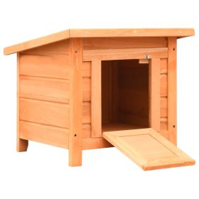 Cat House Solid Pine & Fir Wood 19.7"x18.1"x17.1"