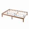 Queen Size Wood Platform Bed Frame,No Box Spring Needed,Strong Wood Slat Support, Easy Assembly