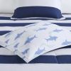 Sammie Cotton Cabana Stripe Reversible Comforter Set with Shark Reverse