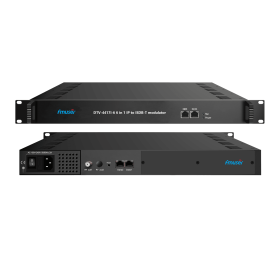 FMUSER DTV-4417I-6/16 192/512 IP (MPTS or SPTS) through 3GE ports (UDP/RTP/RTSP) in 6/16 Mux ISDB-T Modulator (Color: DTV-4417I-6 6 Mux ISDB-T)