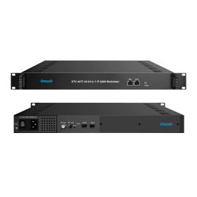 FMUSER DTV-4427/4443/4469D/4475-512/1024/1536/512 IP(MPTS or SPTS) through 3/6 GE ports (UDP/RTP) in 16/32/48/64 Mux-scrambling QAM (DVB-C) RF Modulat (Color: DTV-4475 64 IP QAM)