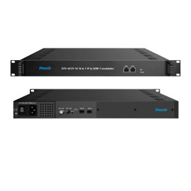 FMUSER DTV-4417I-6/16 192/512 IP (MPTS or SPTS) through 3GE ports (UDP/RTP/RTSP) in 6/16 Mux ISDB-T Modulator (Color: DTV-4417I-16 16 Mux ISDB-T)