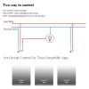 Wifi Smart Light Switch Glass Screen Touch Panel Voice Control Wireless Wall Switches Remote with Alexa Google Home 1/2/3/4 Gang Black Color