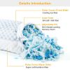 Cooling Memory Foam Pillow Ventilated Soft Bed Pillow with Cooling Gel Infused Memory Foam Heat Moisture Reducing Fiber Breathable Machine Washable