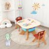 Kids Activity Table and Chair Set Play Furniture with Storage