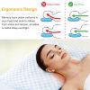 Cooling Memory Foam Pillow Ventilated Soft Bed Pillow with Cooling Gel Infused Memory Foam Heat Moisture Reducing Fiber Breathable Machine Washable